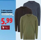 T-shirt manches longues homme en promo chez Lidl Poitiers à 5,99 €