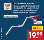 LED Lichtleiste, 4er-Set von star im aktuellen Netto Marken-Discount Prospekt