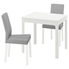 Tisch und 2 Stühle weiß/Knisa hellgrau Angebote von EKEDALEN / KÄTTIL bei IKEA St. Ingbert für 269,00 €