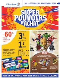 Catalogue Supermarchés E.Leclerc en cours à Prigonrieux et alentours, VOS SUPER POUVOIRS D'ACHAT, 56 pages, 29/10/2024 - 09/11/2024