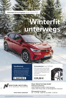 Volkswagen Prospekt Auf ins Wintervergnügen mit  Seite in Bamberg und Umgebung