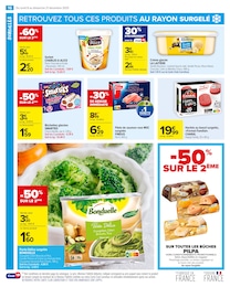 Prix et réduction Saumon surgelé dans le prospectus Carrefour Market en cours Offre Saumon surgelé dans le catalogue Carrefour Market du moment à la page 18