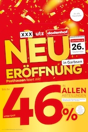 XXXLutz Möbelhäuser Prospekt: "NEUERÖFFNUNG in Garbsen", 8 Seiten, 27.09.2024 - 12.10.2024