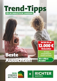 Richter Baustoffe Prospekt für Lübeck: "Trend-Tipps für die energetische Sanierung", 10 Seiten, 09.05.2025 - 18.05.2025