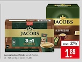 Jacobs Instant Sticks im Angebot bei Marktkauf in Rottenburg Jacobs Instant Sticks Angebote von Jacobs bei Marktkauf Rottenburg für 1,89 €