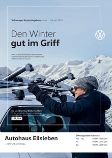Volkswagen Prospekt für Bornstedt b Lutherstadt Eisleben mit 1 Seite Volkswagen Prospekt für Bornstedt b Lutherstadt Eisleben: Den Winter gut im Griff, 1 Seite, 01.01.2022 - 28.02.2022