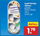 Aktuelle Fisch Angebote bei Netto Marken-Discount in Essen Aktuelles Heringsröllchen Angebot bei Netto Marken-Discount in Essen ab 1,79 €