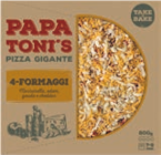 Pizza Gigante 4-Fromaggi - Papa Toni's - Aldi à Aulnay-sous-Bois Pizza Gigante 4-Fromaggi - Papa Toni's en promo chez Aldi Aulnay-sous-Bois à 4,49 €
