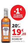 Ricard 45° à 19,20 € dans le catalogue U Express