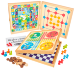 Coffret de jeux bois 50 règles à 29,99 € dans le catalogue La Grande Récré