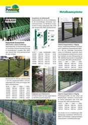 Metallzaun Angebote im Prospekt "Holz- & Baukatalog 2024/25" von Holz Possling auf Seite 84