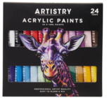 Lot de 24 tubes peinture acrylique - ARTISTRY - B&M à Laval Lot de 24 tubes peinture acrylique - ARTISTRY en promo chez B&M Laval à 2,98 €
