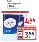Toilettenpapier Angebote von Softis bei Rossmann Heilbronn für 4,44 €