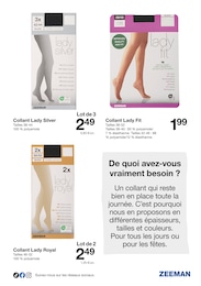 Prix et réduction Collant dans le prospectus Zeeman en cours Offre Collant dans le catalogue Zeeman du moment à la page 17