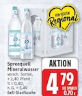 Mineralwasser von Spreequell für 4,79 € bei EDEKA im Angebot Mineralwasser von Spreequell im aktuellen EDEKA Prospekt