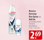 Nonstop Deo-Spray im Angebot bei famila Nordost in Kiel Nonstop Deo-Spray Angebote von Rexona bei famila Nordost Kiel für 2,69 €
