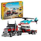 Aktuelles LEGO Creator 3in1 31146 Tieflader mit Hubschrauber, LKW-Spielzeug Angebot bei Thalia in Bottrop ab 15,26 €