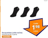 Promo Socquettes noires à 1,98 € dans le catalogue Action à Golbey