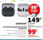 Ecouteur Galaxy Buds 3 FE - Samsung en promo à 99,00 € chez Hyper U Ecouteur Galaxy Buds 3 FE - Samsung dans le catalogue Hyper U