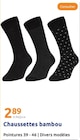 Chaussettes bambou dans le catalogue Action