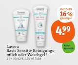 Basis Sensitiv Reinigungsmilch im tegut Prospekt Basis Sensitiv Reinigungsmilch von Lavera im aktuellen tegut Prospekt für 4,99 €
