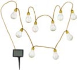 LED-Solar-Lichterkette Golden Vintage von Flector im aktuellen Hellweg Prospekt