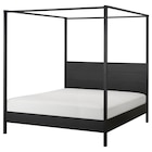 Himmelbettgestell schwarz/Holz Angebote von YTTERVÅG bei IKEA Hilden für 239,00 €
