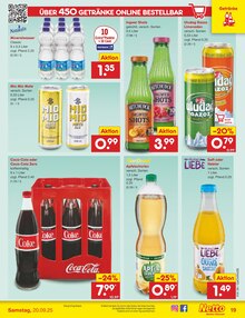 Cola im aktuellen Netto Marken-Discount Prospekt (Oldenburg) Cola im Netto Marken-Discount Prospekt "Aktuelle Angebote" mit 60 Seiten (Oldenburg)