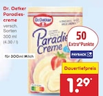 Dr Oetker im Netto Marken-Discount Prospekt Paradiescreme von Dr. Oetker im aktuellen Netto Marken-Discount Prospekt für 1,29 €