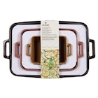 Lot de 3 plats à four - CARREFOUR HOME en promo chez Carrefour Alfortville à 29,99 €