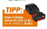 Power-X-Change Starter Kit 18 V 2,5 Ah Angebote von Einhell bei OBI Fulda für 24,99 €