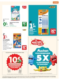 Prix et réduction Bic dans le prospectus Auchan Hypermarché en cours Offre Bic dans le catalogue Auchan Hypermarché du moment à la page 47