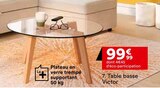 Table basse Victor en promo chez But Troyes à 99,99 €