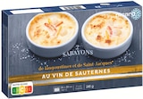 2 sabayons de langoustines et de Saint-Jacques au Sauternes - PICARD en promo chez Picard Goussainville à 6,09 €