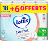 PAPIER TOILETTE SENSITIVE LOTUS - LOTUS dans le catalogue Auchan Supermarché