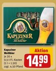 Weißbier im Angebot bei REWE in Niederzier Weißbier Angebote von Kapuziner bei REWE Niederzier für 14,99 €