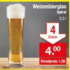 Weizenbierglas für 4,00 € bei Zimmermann im Angebot Weizenbierglas im aktuellen Zimmermann Prospekt