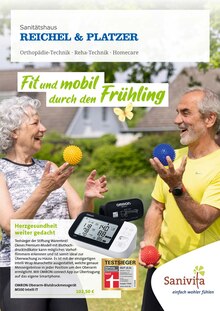 Blutdruckmessgerät im Sanitätshaus Reichel & Platzer GmbH Prospekt "Fit und mobil durch den Frühling" mit 6 Seiten (Regensburg)