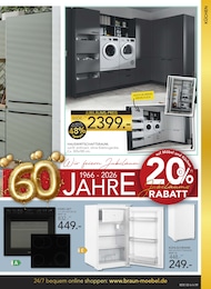 Kühlschrank Angebot im aktuellen BRAUN Möbel-Center Prospekt auf Seite 9