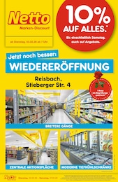 Netto Marken-Discount Prospekt für Reisbach: "Wiedereröffnung - 10% auf ALLES", 4 Seiten, 03.02.2026 - 07.02.2026
