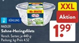 Sahne-Heringsfilets von Nadler im aktuellen ALDI SÜD Prospekt für 1,99 €