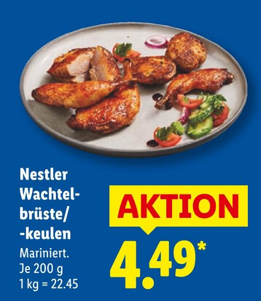 Wachtelbrüste/-keulen