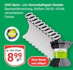 Sport- oder Kurzschaftsport-Socken im Angebot bei GLOBUS in Hofheim Sport- oder Kurzschaftsport-Socken Angebote von OHO bei GLOBUS Hofheim für 8,99 €