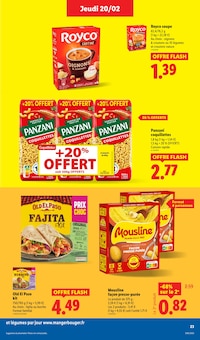 Promo Pommes De Terre Surgelées dans le catalogue Lidl du moment à la page 23