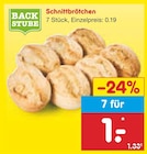 Schnittbrötchen im Angebot bei Netto Marken-Discount in Koblenz Schnittbrötchen Angebote von BACKSTUBE bei Netto Marken-Discount Koblenz für 0,19 €