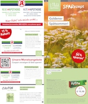 Aktueller LINDA Premiumapotheke Apotheken Prospekt in Zeulenroda und Umgebung, "Aktuelle Angebote" mit 3 Seiten, 01.09.2025 - 30.09.2025
