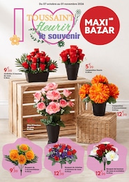 Prospectus Maxi Bazar à Saint-Denis, "TOUSSAINT fleurir le souvenir", 5 pages, 07/10/2026 - 01/11/2026