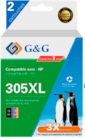 Pack de 2 Cartouches d'encre remanufacturées 305XL - HP en promo chez Bureau Vallée Nîmes à 39,99 €