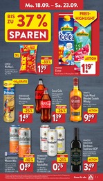 Coca Cola Angebot im aktuellen ALDI Nord Prospekt auf Seite 9