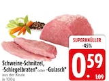 Schweine-Schnitzel im EDEKA Prospekt Schweine-Schnitzel von im aktuellen EDEKA Prospekt für 0,59 €